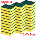 Heavy-Duty Double-Sided Magic Sponge: Tough Grease Cleaner for Motorcycles, Pots & Kitchen Surfaces